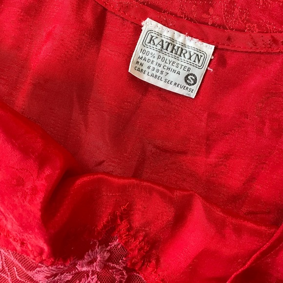 2🍒/$36~Kathryn Bombshell Red Camisole/Chemise/Slip Dress~Small - Picture 3 of 8